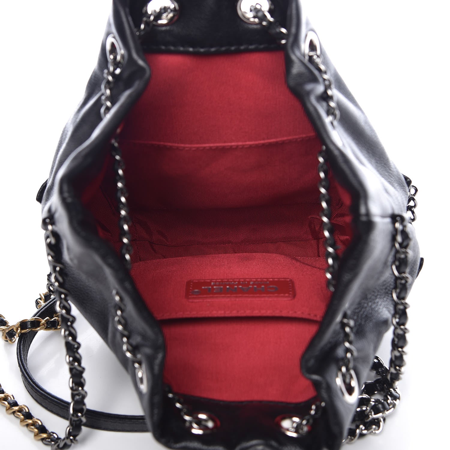 Chanel Calfskin Quilted Small Gabrielle Bucket Black 7 of 10