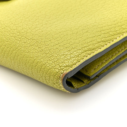 Hermes Chevre Mysore Tri-Fold Bearn Wallet Vert Anis 9 of 13