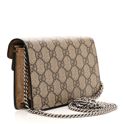 Gucci GG Supreme Monogram Super Mini Dionysus Shoulder Bag Taupe 3 of 11