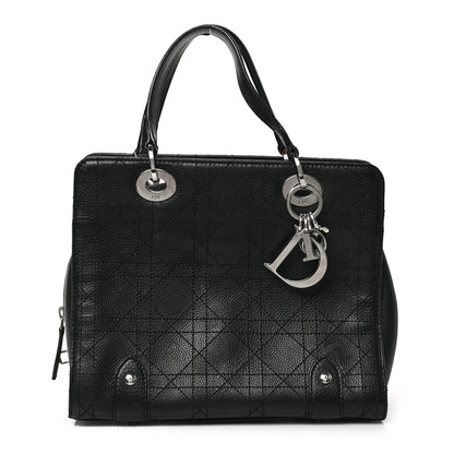Christian Dior Calfskin Cannage Tote Black 1 of 8