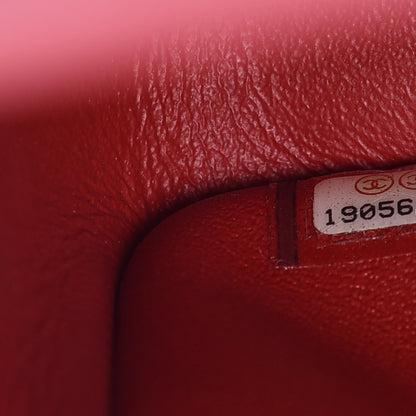 Chanel Caviar Quilted Jumbo Double Flap Red 8 of 10