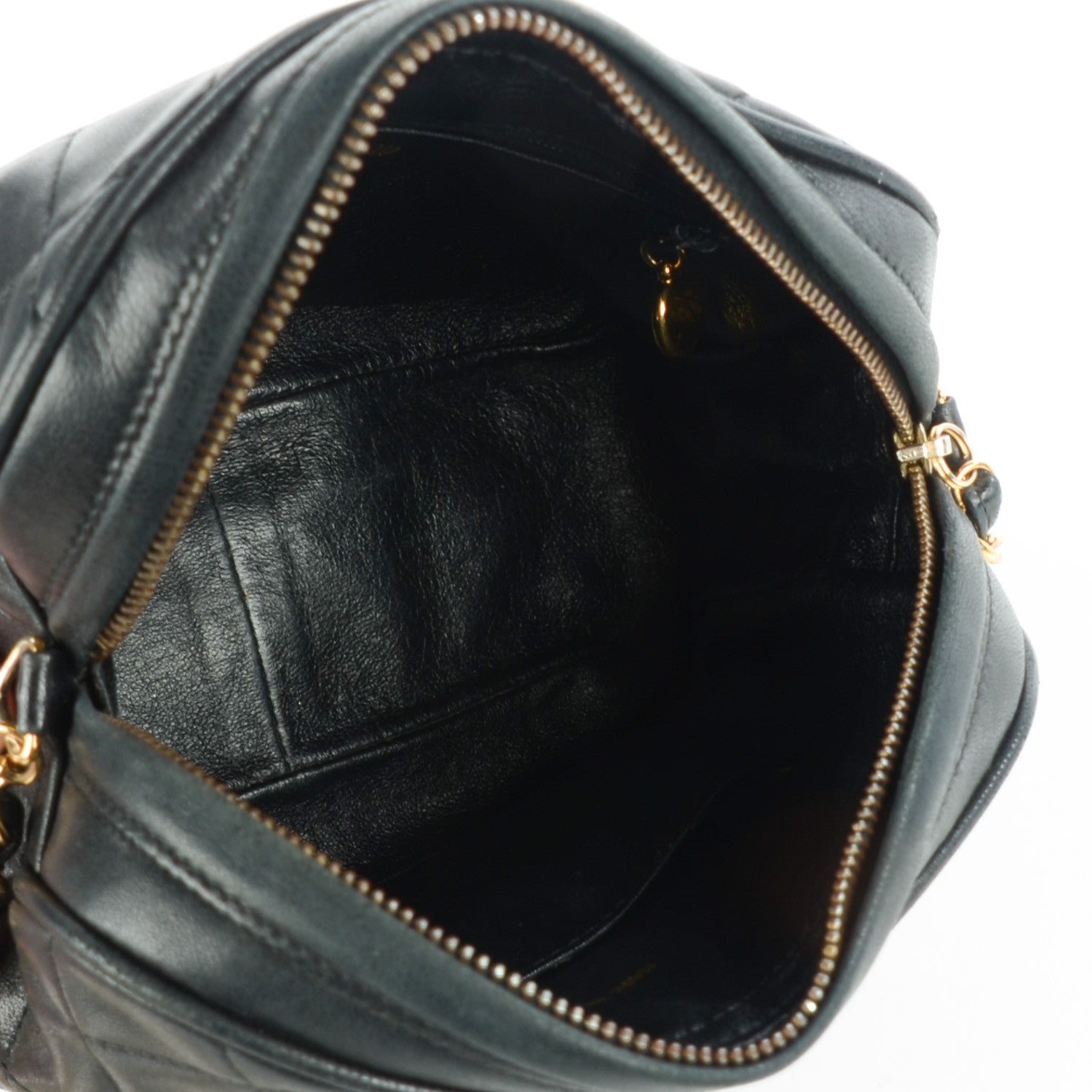 Chanel Lambskin Quilted Shoulder Bag Black 6 of 9