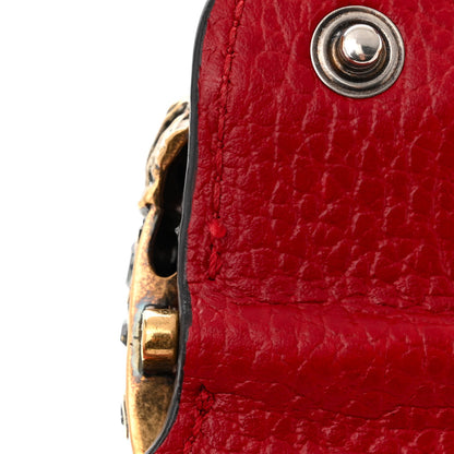 Gucci Calfskin Mini Dionysus Chain Wallet Hibiscus Red 12 of 13