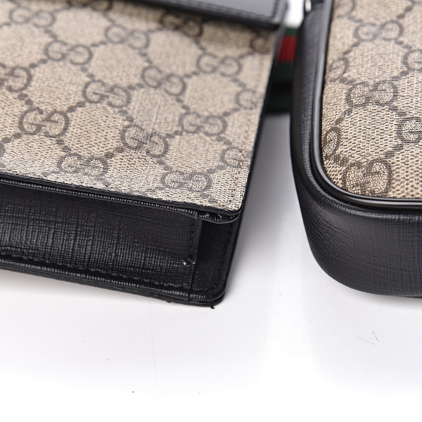 GG Supreme Monogram Web Belt Bag Black
