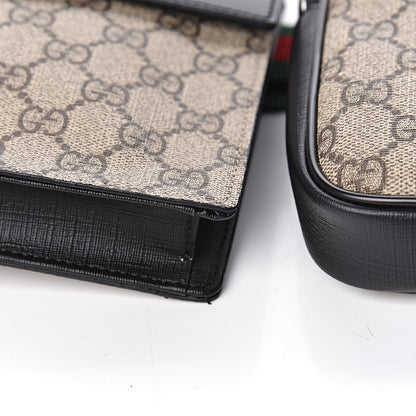 Gucci GG Supreme Monogram Web Belt Bag Black 10 of 13