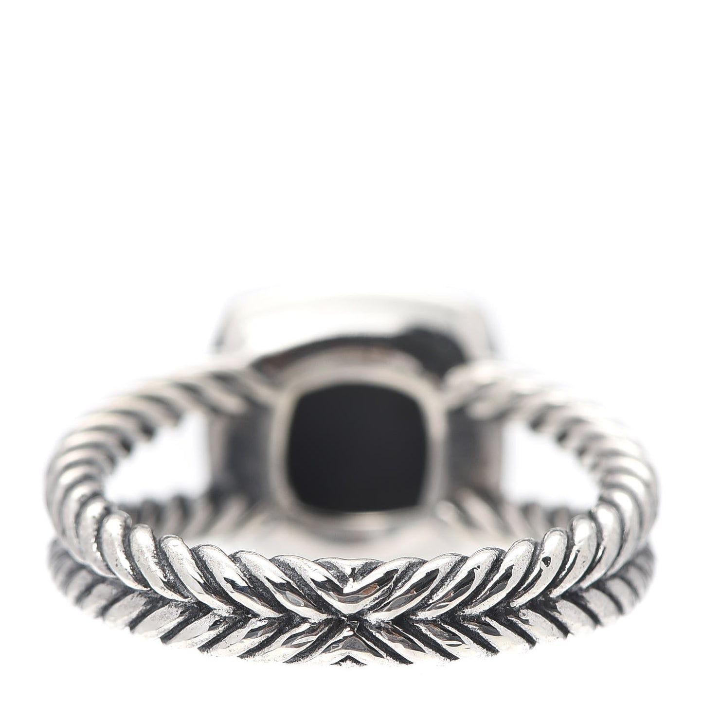 Sterling Silver Diamond Black Orchid 7mm Petite Albion Ring 54 7