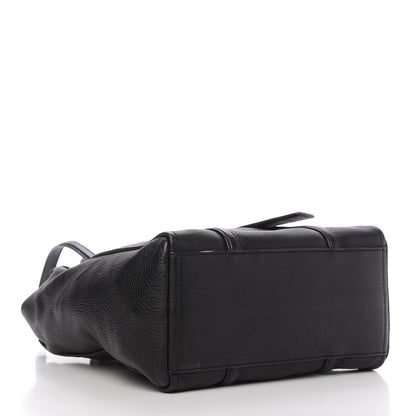 Marc Jacobs Grained Calfskin The Tag Tote Black 4 of 10
