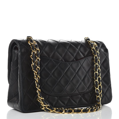 Chanel Lambskin Quilted Medium Double Flap Black 3 of 14