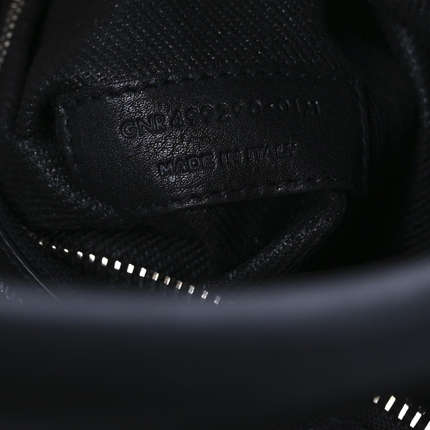 Linen Calfskin Rive Gauche Tote Black