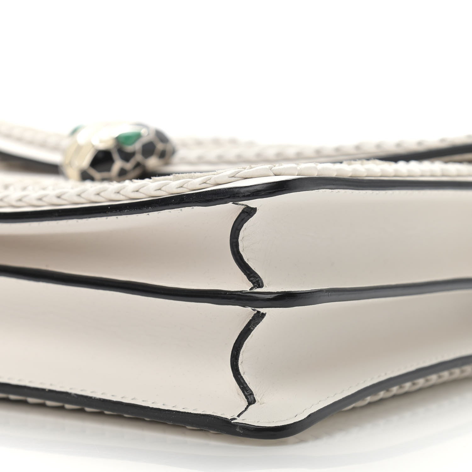Bulgari Calfskin Serpenti Forever Shoulder Bag White 9 of 9