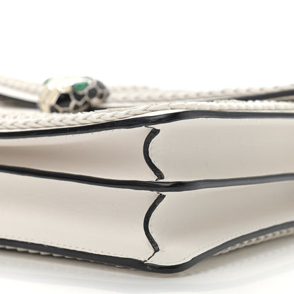 Bulgari Calfskin Serpenti Forever Shoulder Bag White 9 of 9