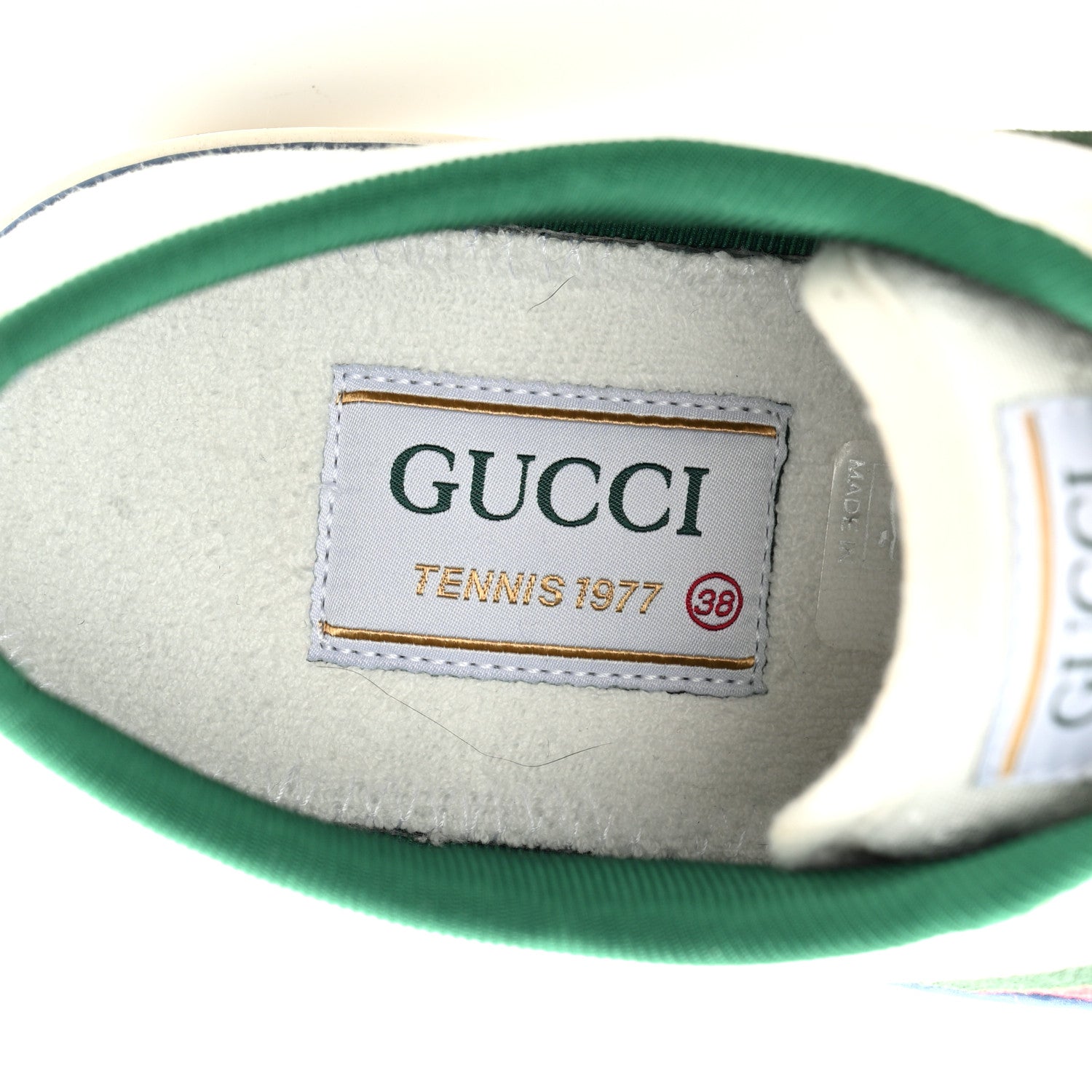Gucci Canvas Web Womens 1977 Tennis Sneakers 38 White 7 of 8