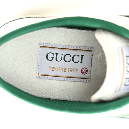 Gucci Canvas Web Womens 1977 Tennis Sneakers 38 White 7 of 8
