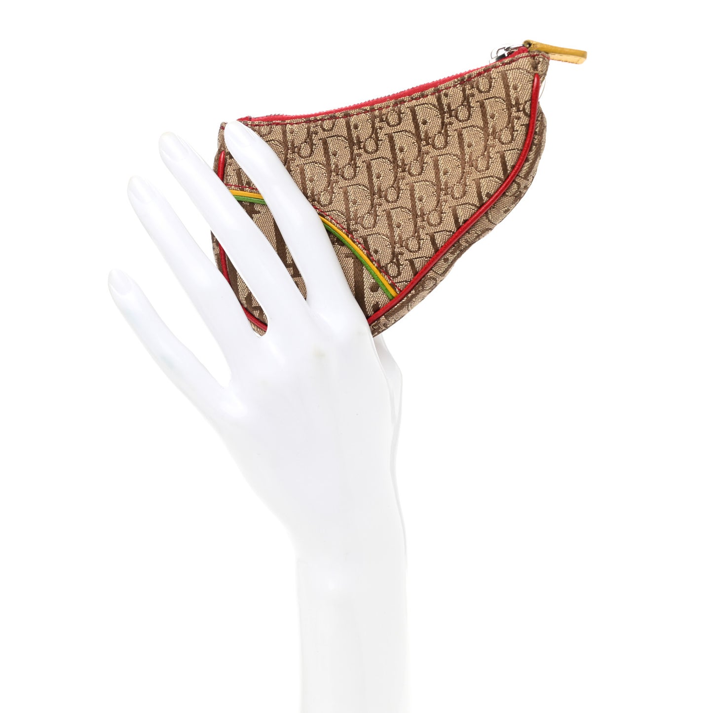 Monogram Rasta Saddle Coin Purse Beige
