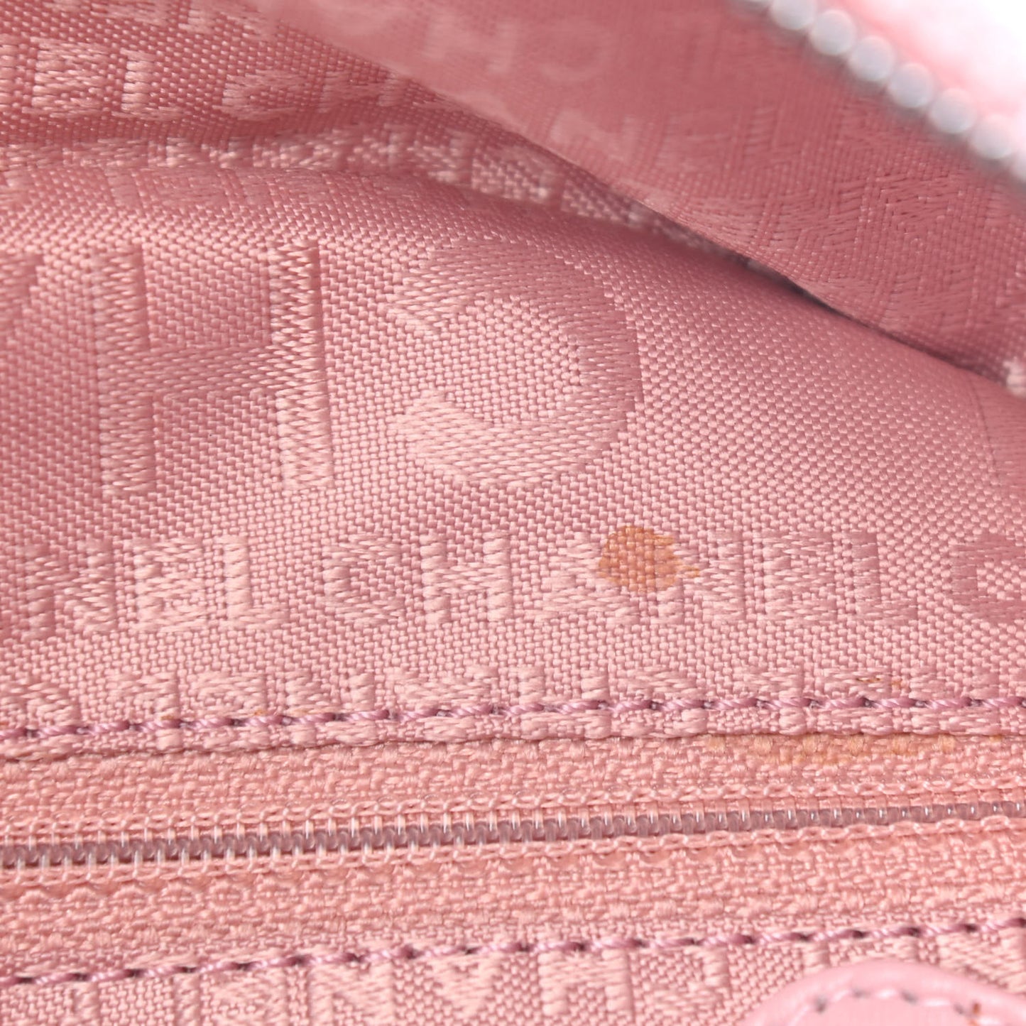 Caviar Square Stitched Bowler Pink