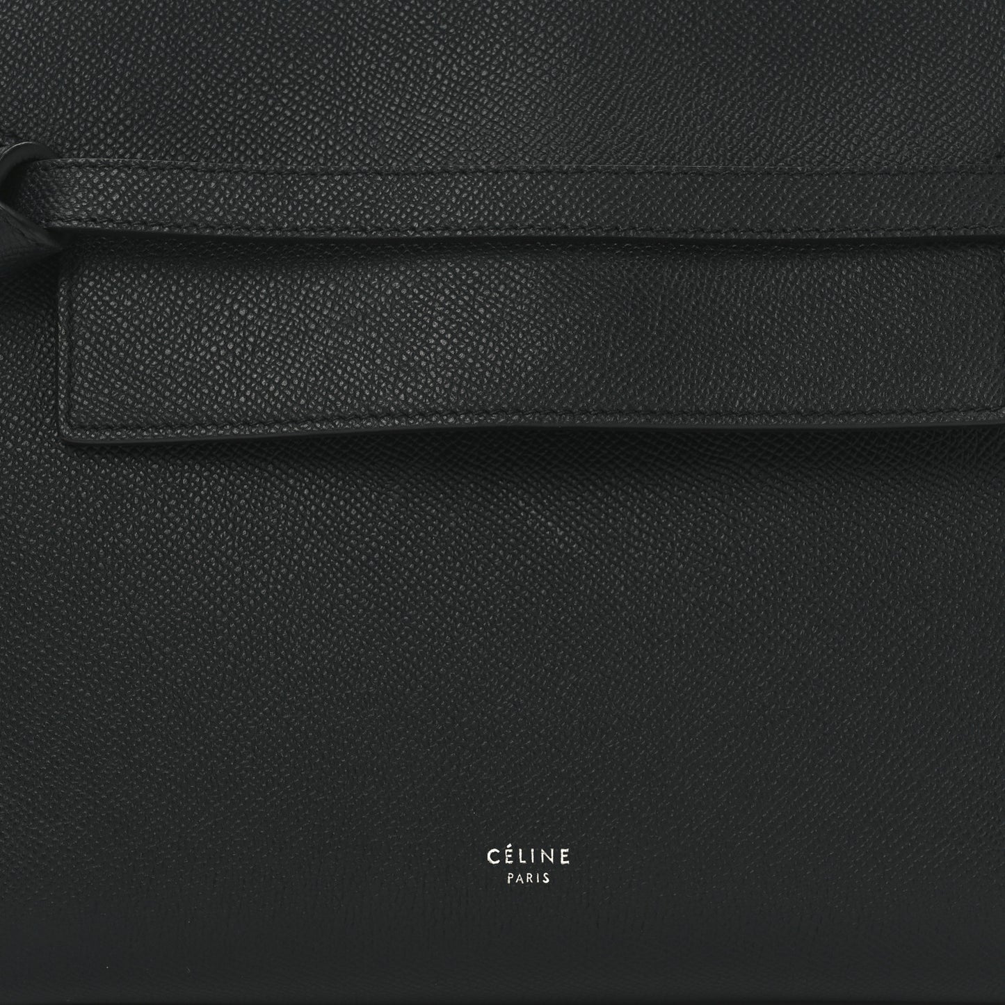 Grained Calfskin Micro Belt Bag Navy Blue