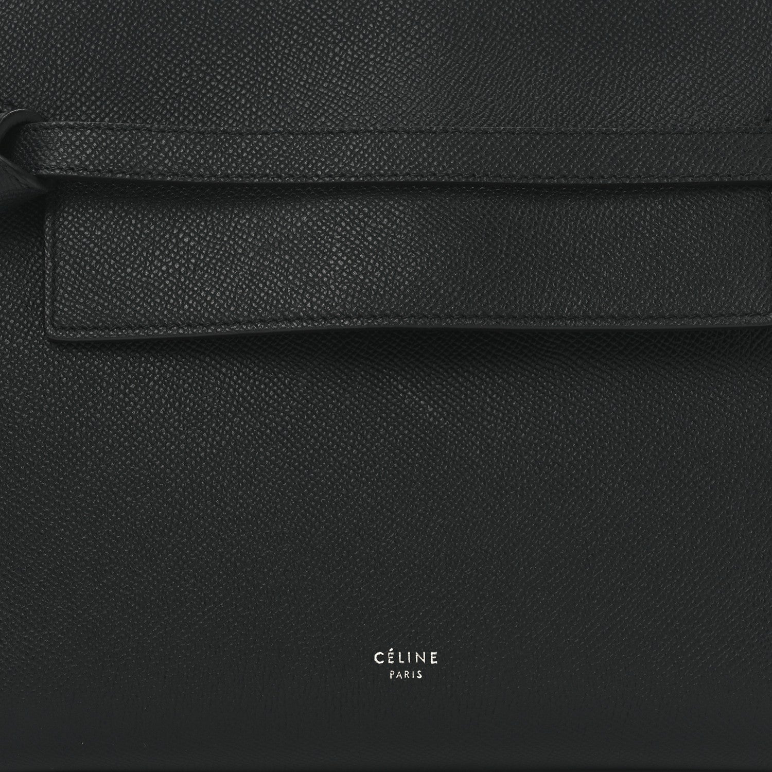 Celine Grained Calfskin Micro Belt Bag Navy Blue 8 of 10