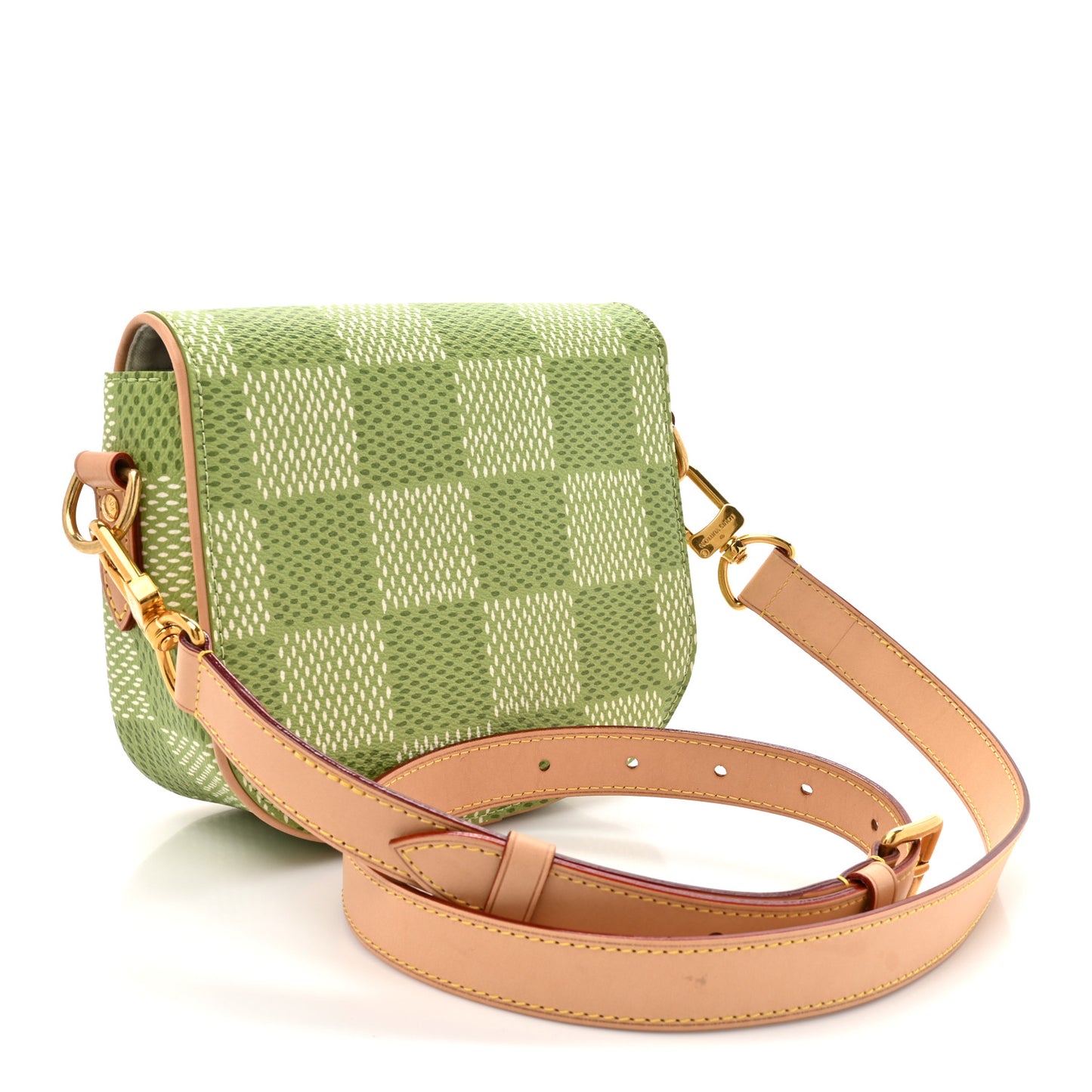 Damier Golf Montsouris Messenger PM  Green