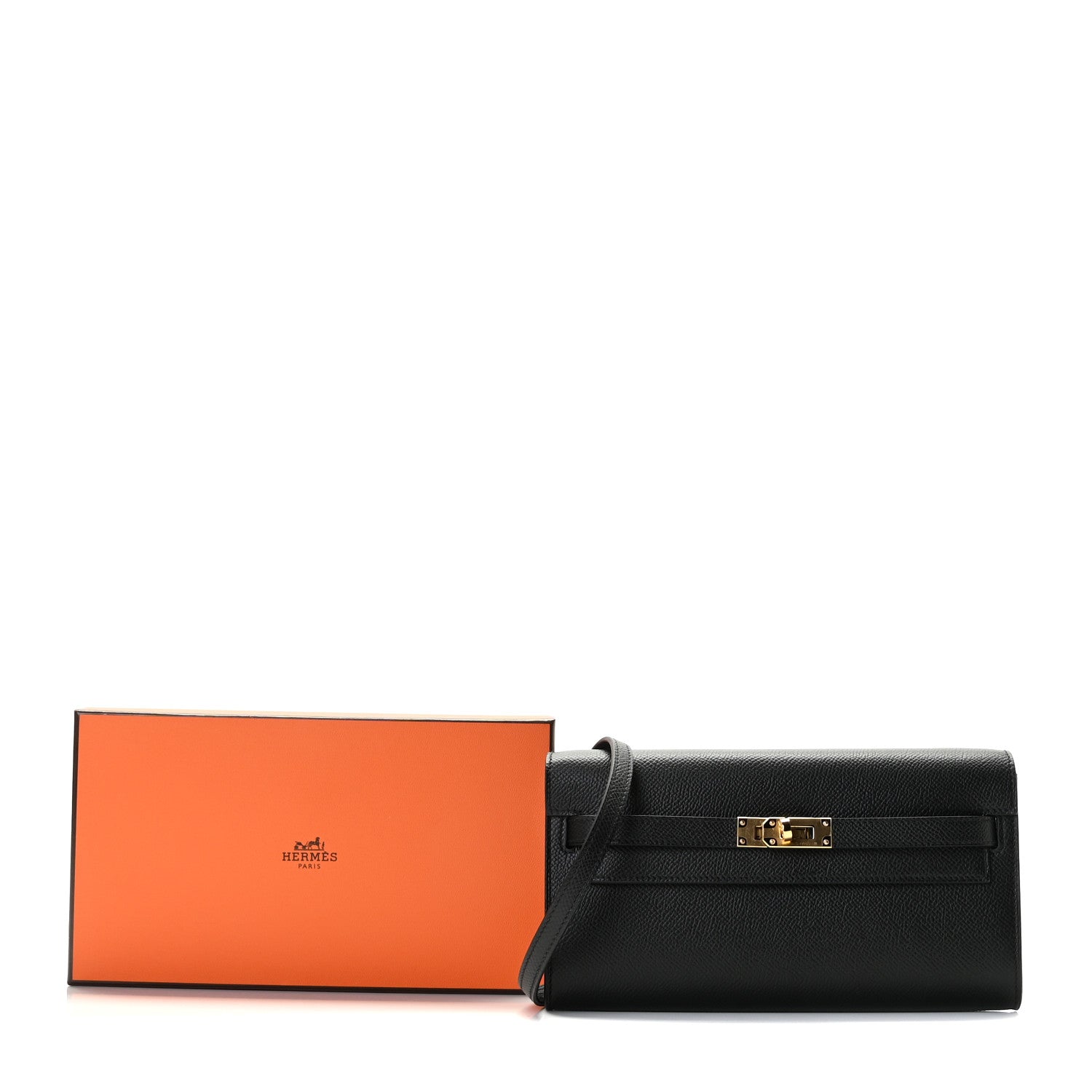 Hermes Epsom Kelly Wallet To Go Black 9 of 9