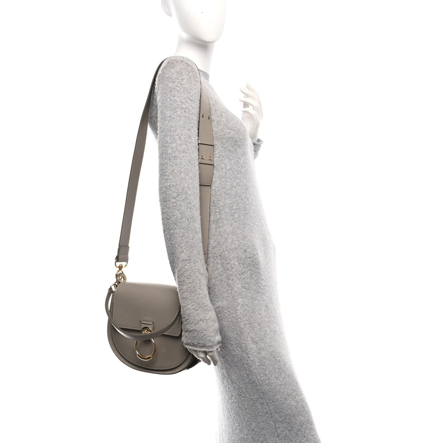 Chloe Calfskin Small Tess Bag Motty Grey 1812071 – FASHIONPHILE