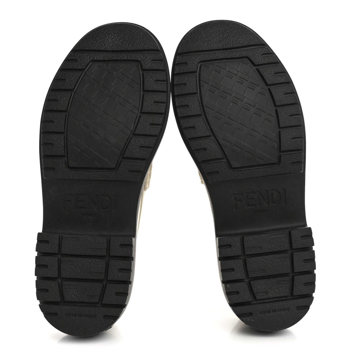 Fendi Vitello Abrasivato Fendigraphy 50mm Loafers 40 Blanco Babe 6 of 10