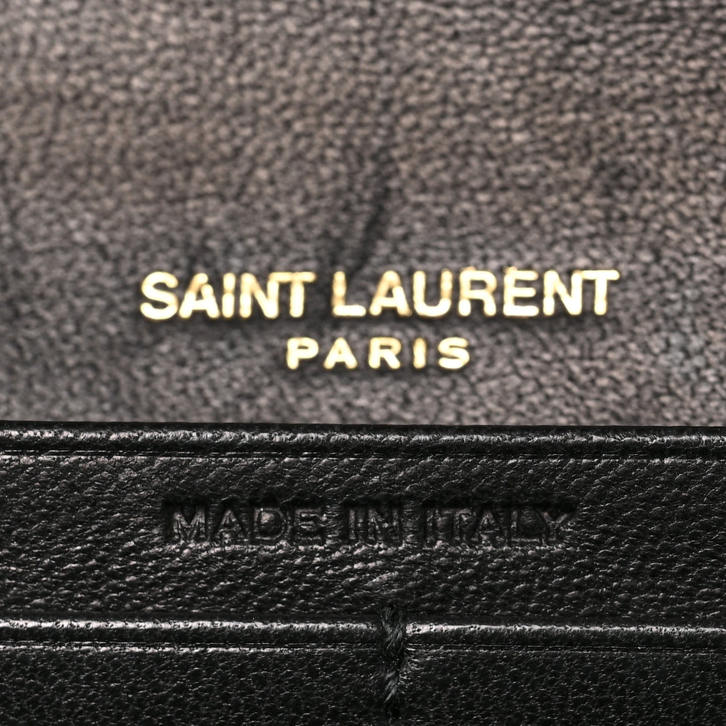 Lambskin Quilted Monogram Large Gabbie Flap Wallet Black