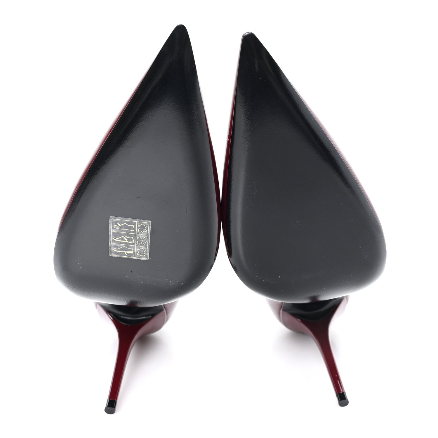 Saint Laurent Vernice Seta Soft Norma 90 Pumps 38 Grenat 6 of 10