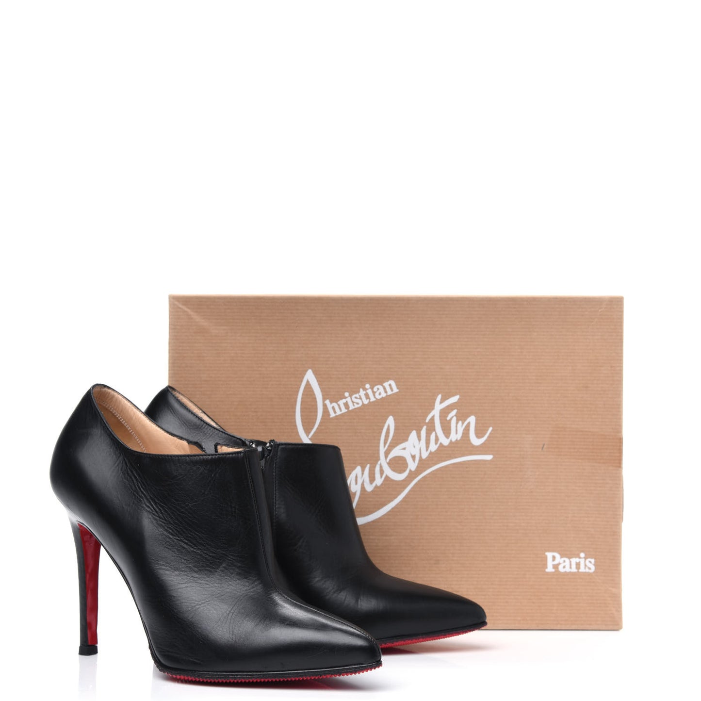 Calfskin Dahlia 100 Ankle Boots 36.5 Black