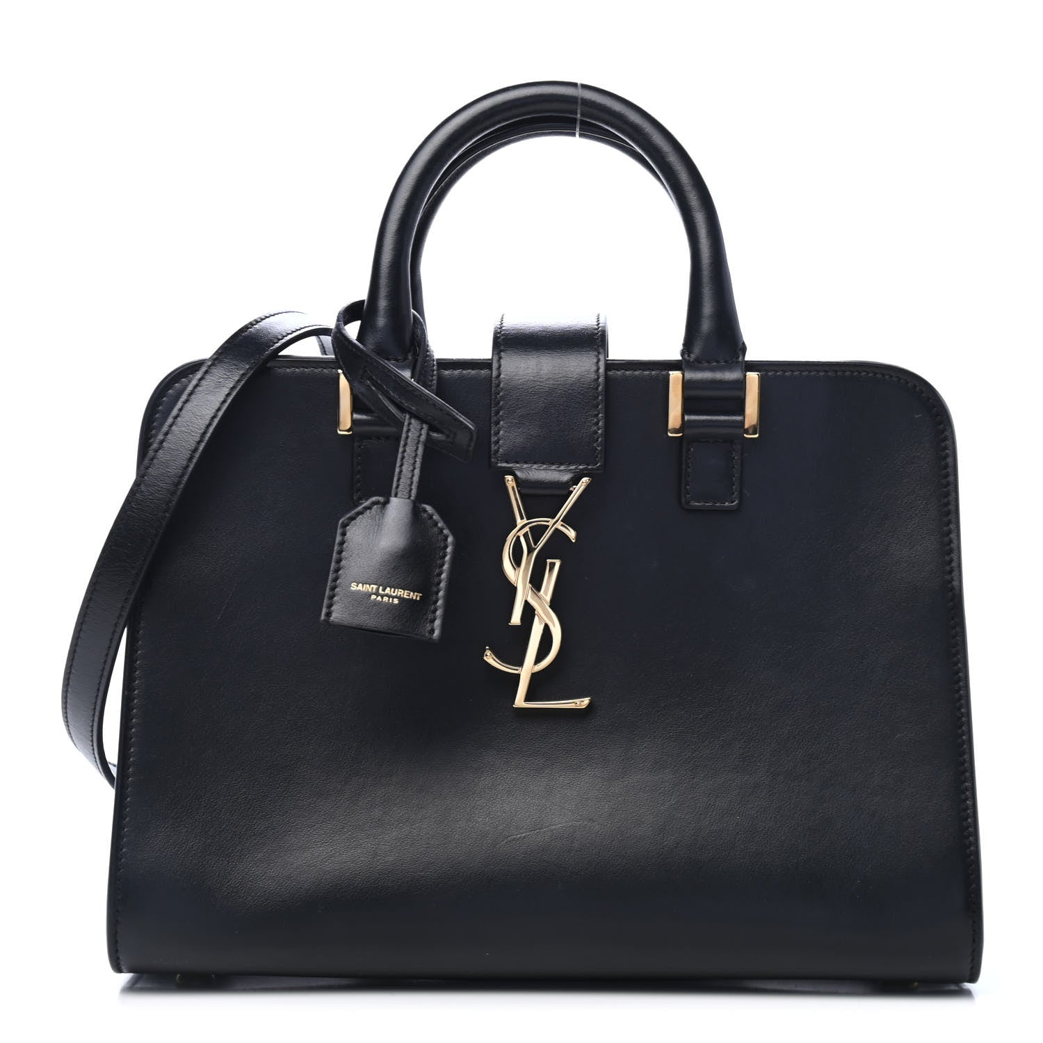 Saint Laurent Calfskin Monogram Baby Cabas Black 1 of 4