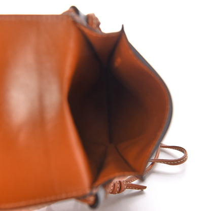 Celine Triomphe Canvas Lambskin Phone Pouch With Flap Tan 5 of 10