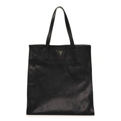 Prada Saffiano Lux Cuir Tote Black 1 of 11