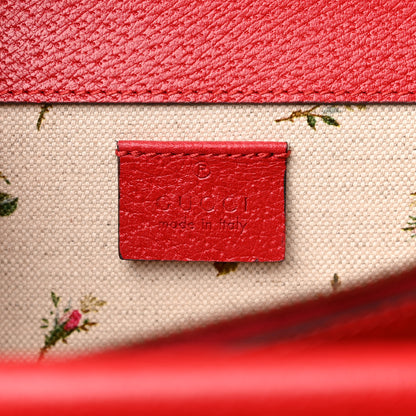 Gucci Calfskin Web Floral Embroidered Small Dionysus Shoulder Bag Hibiscus Red 6 of 11