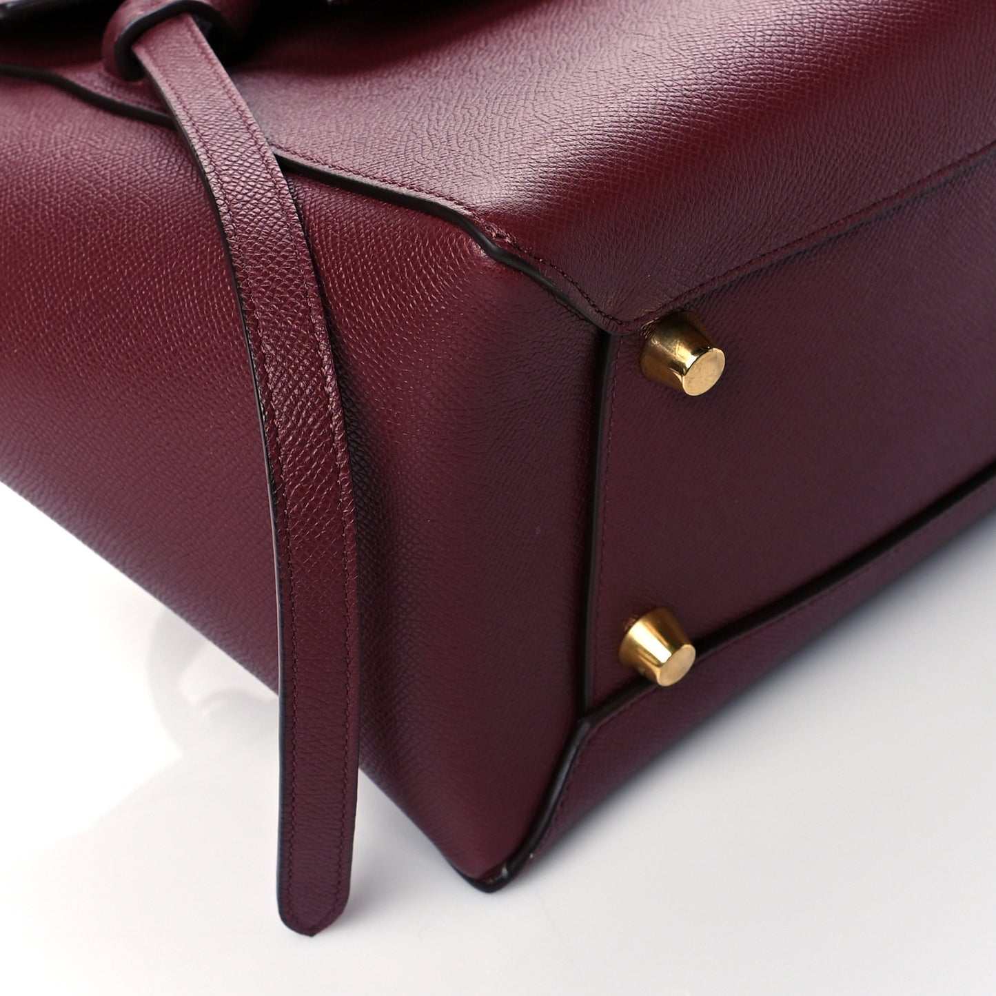 Grained Calfskin Mini Belt Bag Plum