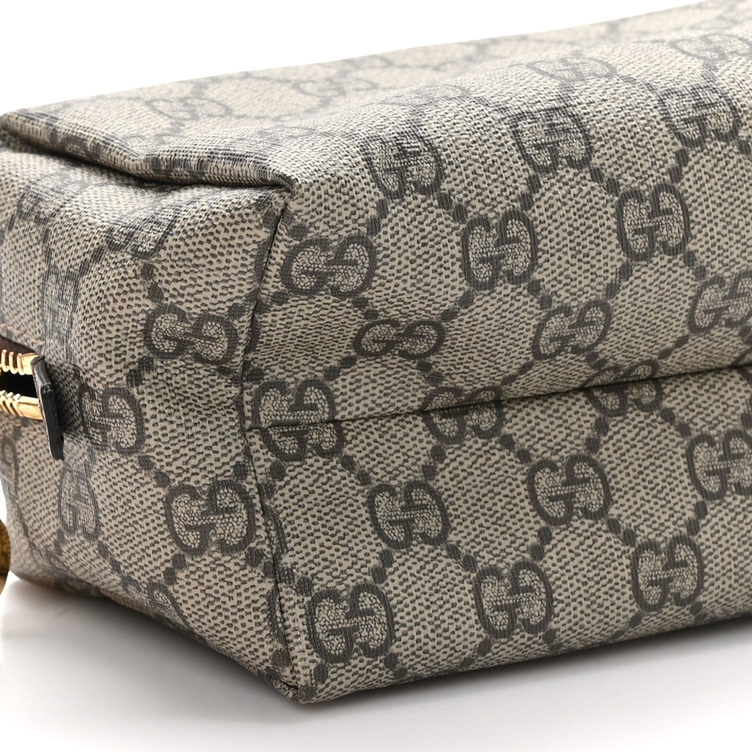 Gucci Soft GG Supreme Monogram Calfskin Medium Ophidia Cosmetic Case Beige Ebony New Acero 9 of 11
