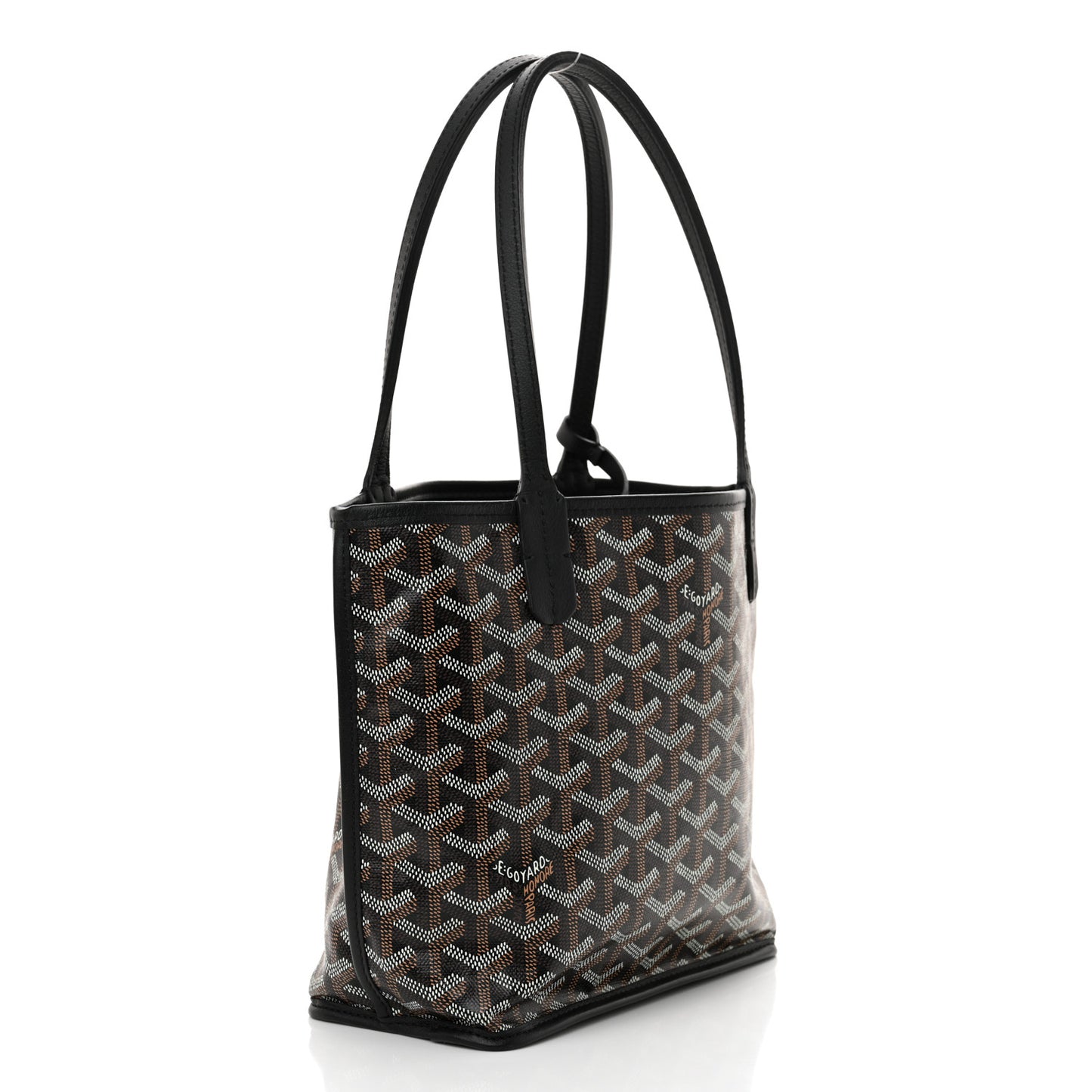Goyardine Reversible Mini Anjou Black