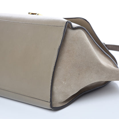 Celine Calfskin Suede Whipsnake Medium Trapeze Taupe 8 of 22