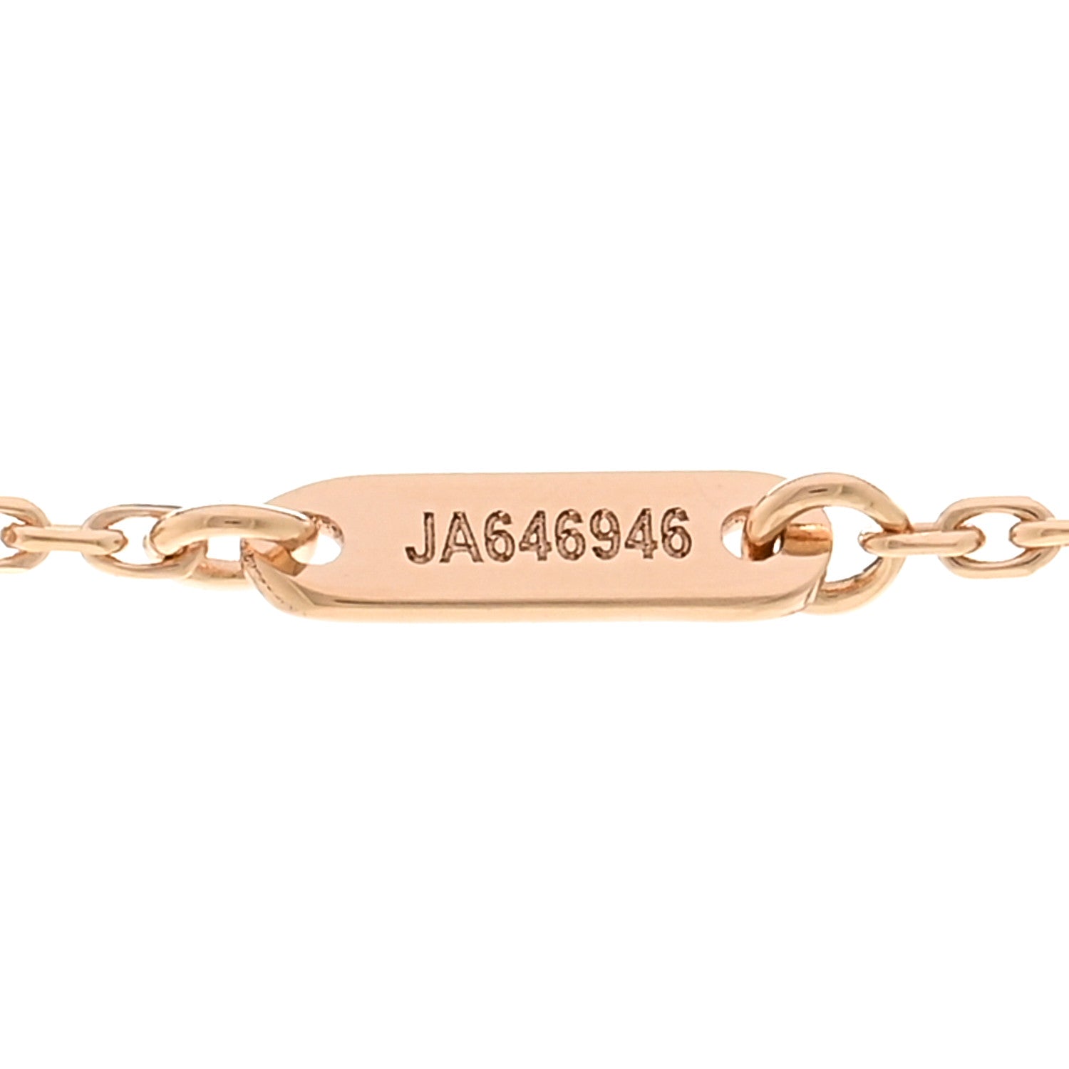 Van Cleef & Arpels 18K Rose Gold Carnelian Sweet Alhambra Pendant Necklace 5 of 6