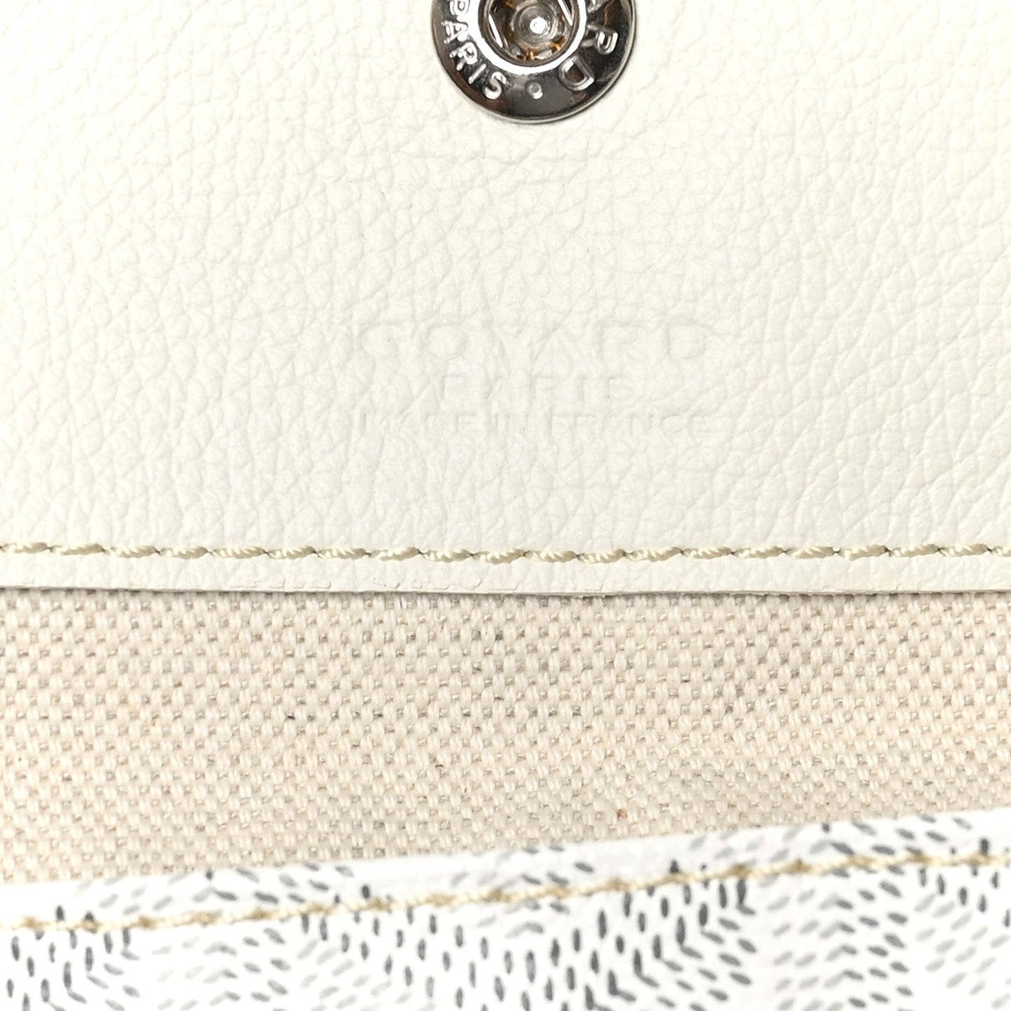 Goyardine Boheme Hobo White