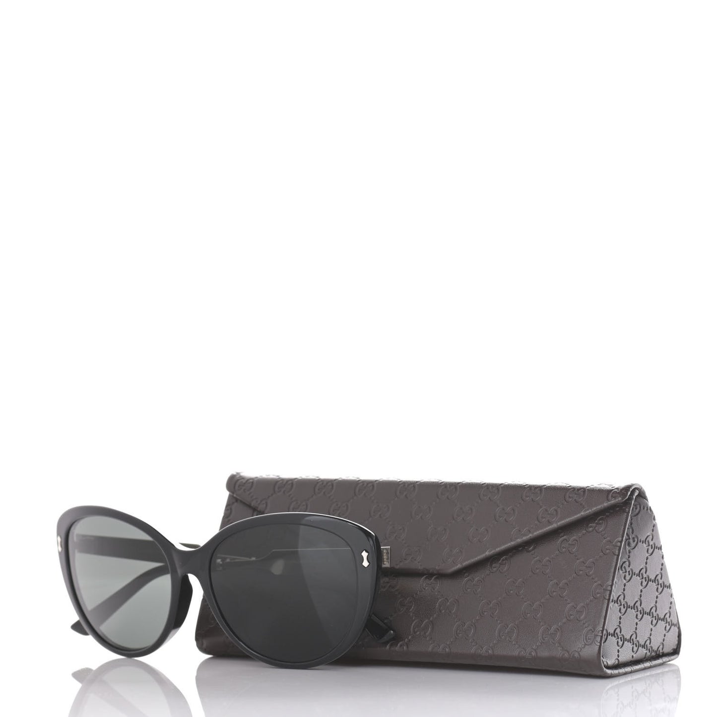 Acetate Cat Eye Interlocking Sunglasses GG3839 Black