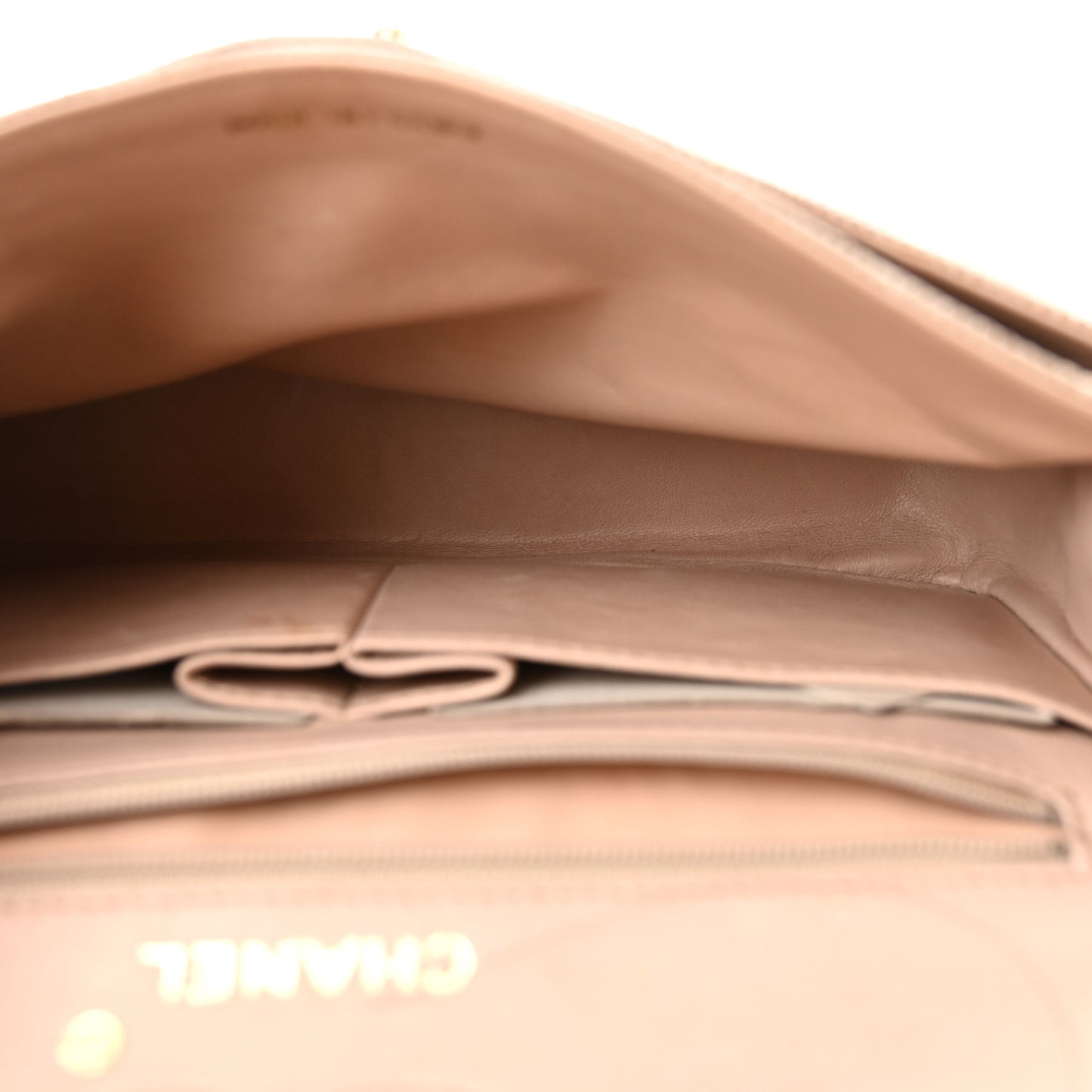 Lizard Small Double Flap Beige