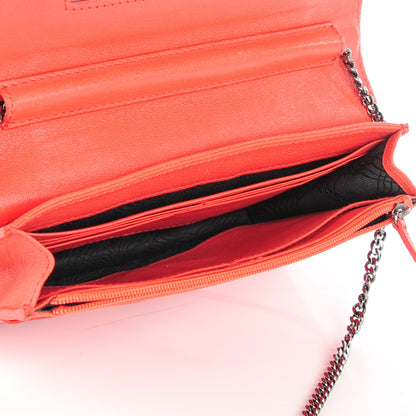 Proenza Schouler Lambskin PS1 Large Chain Wallet Deep Coral 5 of 7