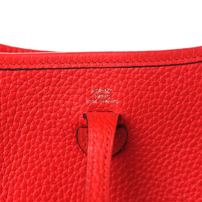Hermes Taurillon Clemence Evelyne TPM Rouge Tomate 5 of 8
