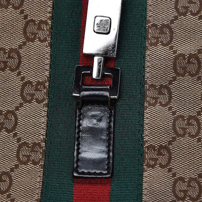 Gucci Monogram Web Jackie O Hobo Dark Brown 14 of 15