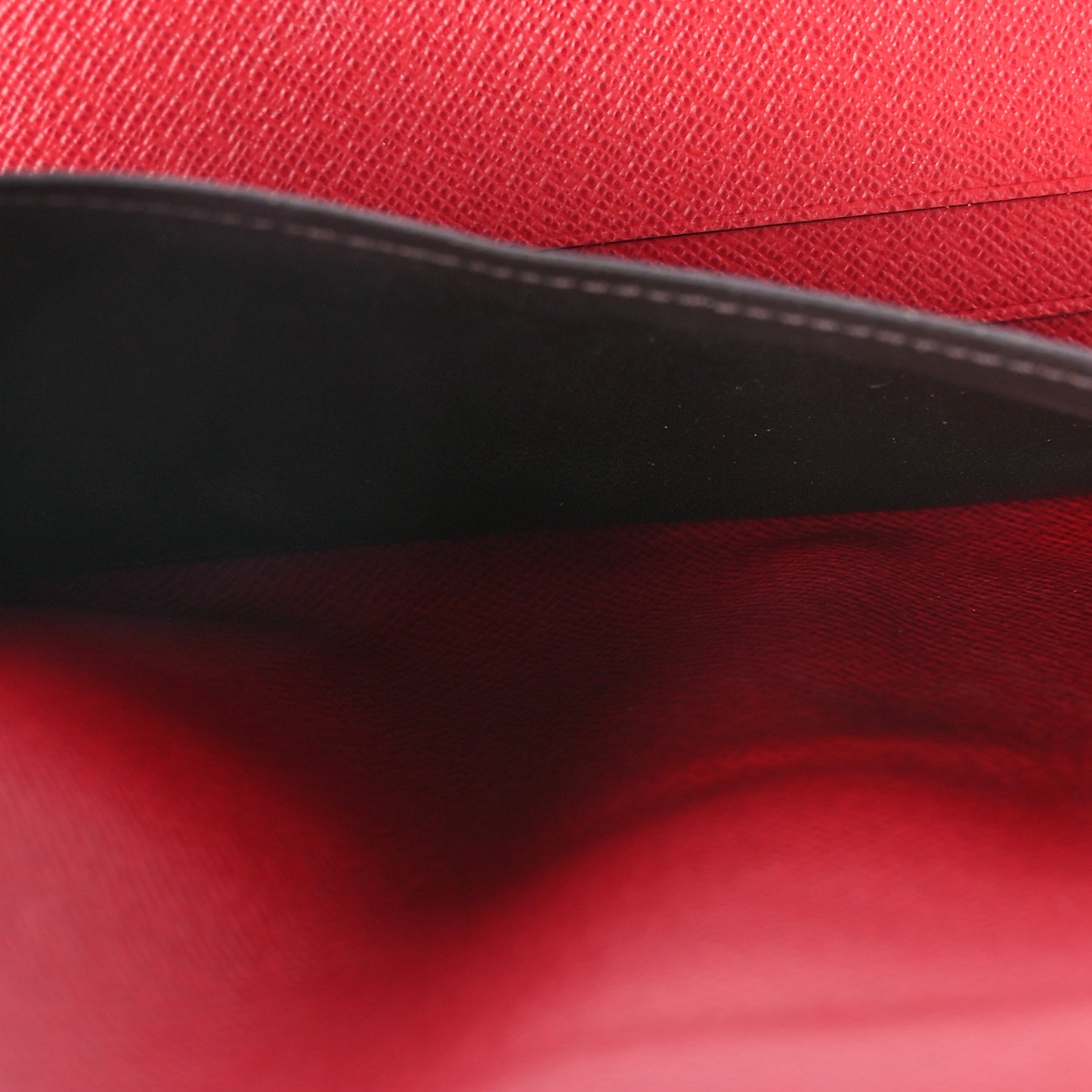 Damier Ebene Josephine Wallet Red