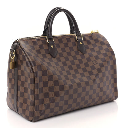 Louis Vuitton Damier Ebene Speedy Bandouliere 35 3 of 8