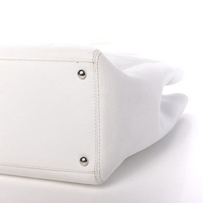 Chanel Calfskin Cerf Executive Shopper Tote White 18 of 18