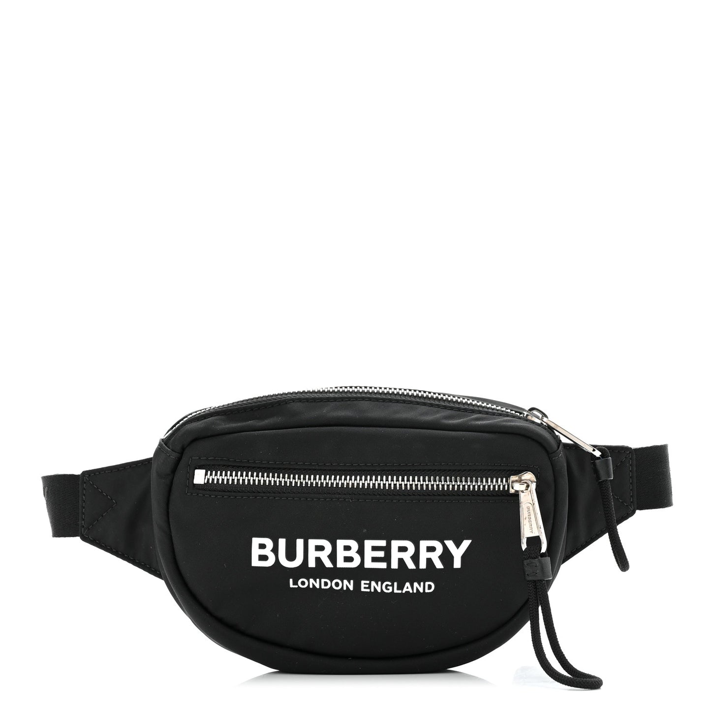Econyl Logo Print Small Cannon Bum Bag Black