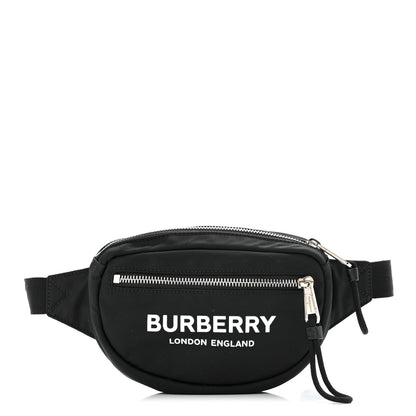 Burberry Econyl Logo Print Small Cannon Bum Bag Black 1 of 9