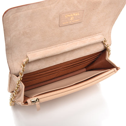 Chanel Calfskin Quilted Archi Chic Wallet On Chain WOC Beige 5 of 8