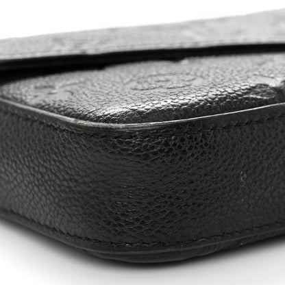 Louis Vuitton Empreinte Pochette Felicie Chain Wallet Black 9 of 13